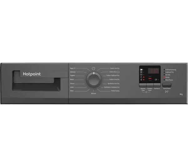 HOTPOINT C HD C92 GGGD UK 9 kg Condenser Tumble Dryer - Graphite