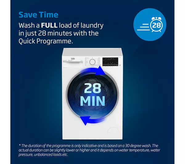 BEKO Pro BM5D510745UW 10.5 kg Washer Dryer - White