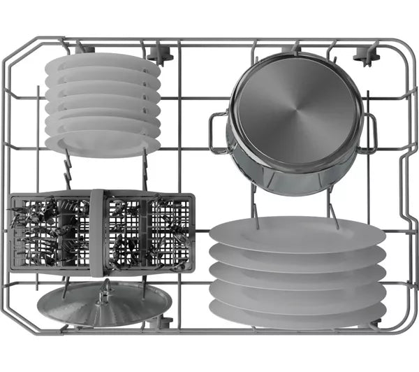 Grade A INDESIT Push&Go IN2ID10CS80UK Slimline Integrated Dishwasher