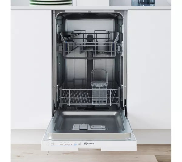 Grade A INDESIT Push&Go IN2ID10CS80UK Slimline Integrated Dishwasher