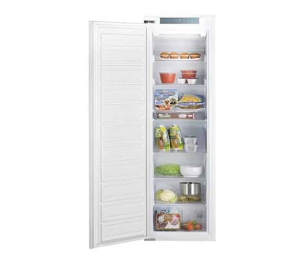 HOTPOINT No Frost HTSD18F013H1 Integrated Tall Freezer - Sliding Hinge