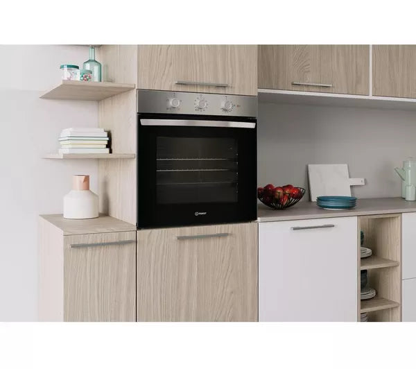 INDESIT Click&Clean IO 232H X UK Plug-in Electric Oven - Stainless Steel