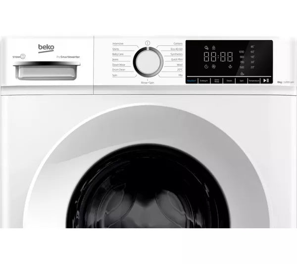 BEKO BW1O3821W 8 kg 1200 Spin Washing Machine - White