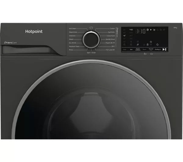 HOTPOINT FabricCare HBCA 103G CARE UK 10 kg 1400 Spin Washing Machine - Manhattan Grey