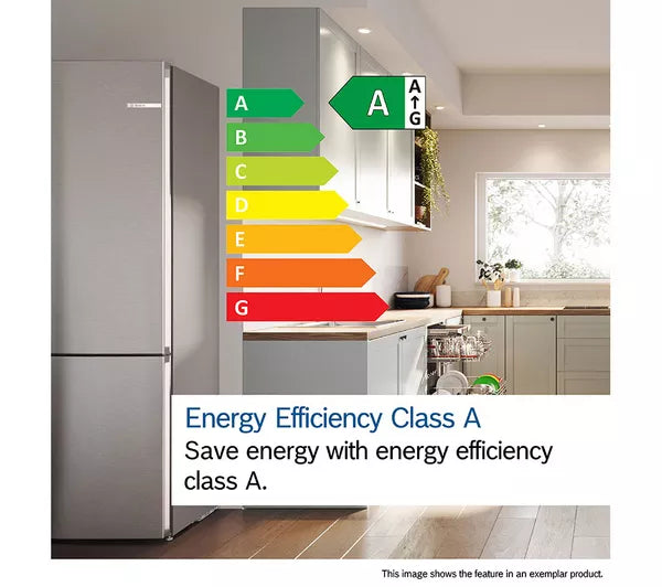 Grade A BOSCH Series 4 KGN392LAGG 70/30 Fridge Freezer - Stainless Steel