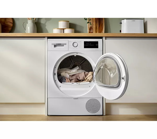 BOSCH Series 4 WTH85226GB 8 kg Heat Pump Tumble Dryer - White