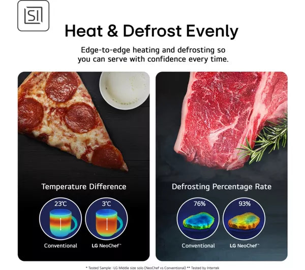 LG NeoChef MH6336GIB Compact Microwave with Grill - Black