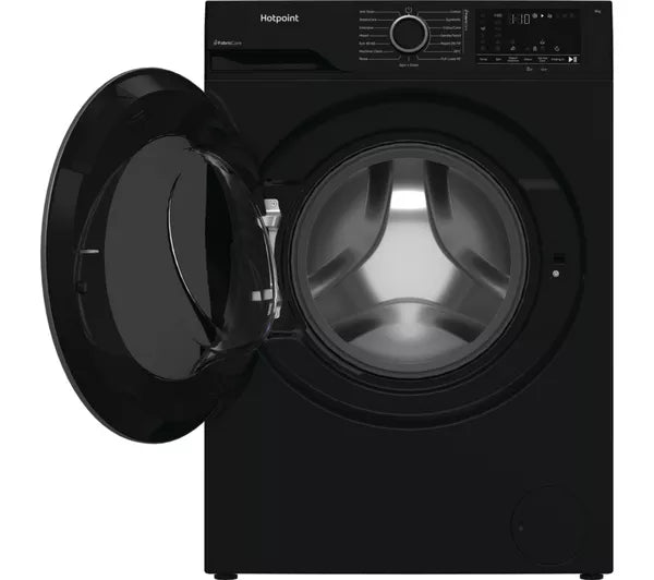 HOTPOINT FabricCare HBCA 93B CARE UK 9 kg 1400 Spin Washing Machine - Black