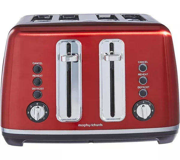 MORPHY RICHARDS Accents 242048 4-Slice Toaster - Red