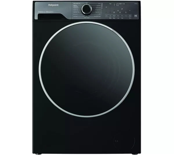 Grade A HOTPOINT Fabric Care Pro HPD 9693B CARE UK 9 kg Washer Dryer - Black