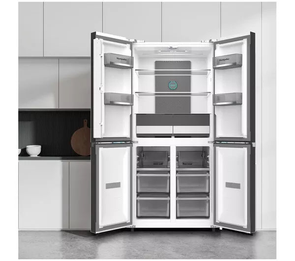 MONTPELLIER MDAXD183DX American-Style Fridge Freezer - Black