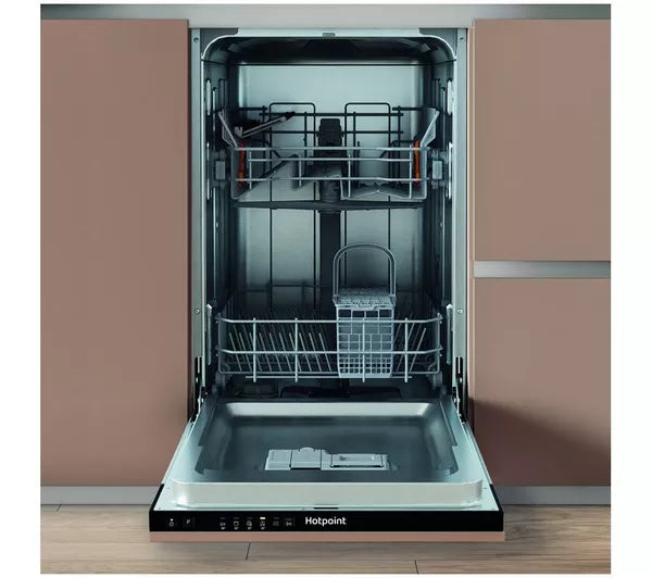 HOTPOINT HP2ID10CS80UK Integrated Slimline Dishwasher - Black