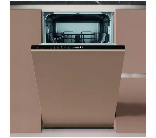HOTPOINT HP2ID10CS80UK Integrated Slimline Dishwasher - Black