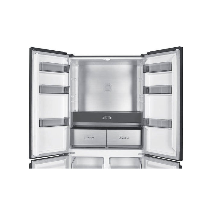 Teknix TMD19091SIBI, 505L Multi Door Fridge Freezer, Dark Inox