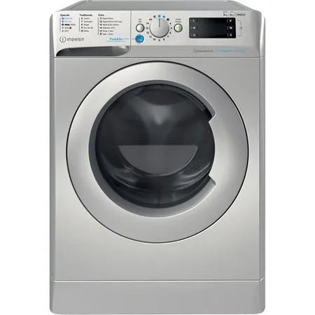 Grade A Indesit BDE 96436 SV UK Push&Go Freestanding Washer Dryer - Silver - 9/6kg - A/D energy rated - 1400 RPM