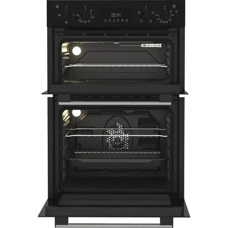 Indesit DII10DB Electric Built In Double Oven - Black