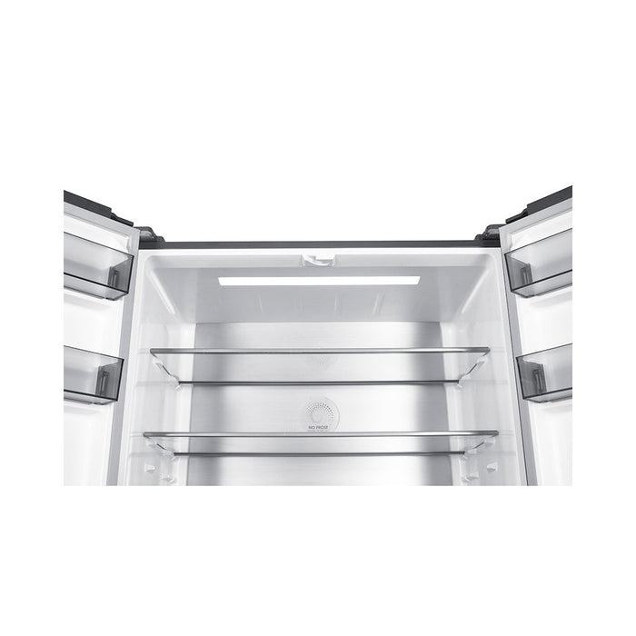 Teknix TMD19091SIBI, 505L Multi Door Fridge Freezer, Dark Inox