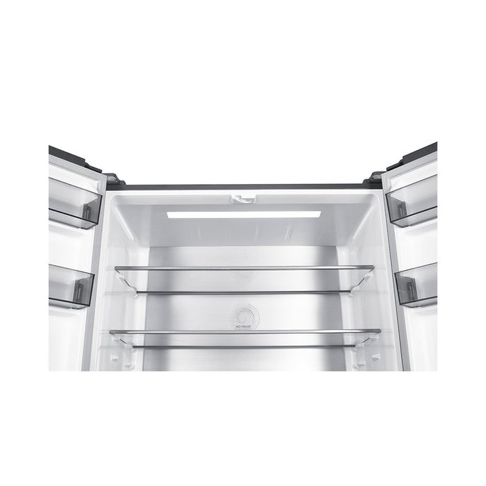 Teknix TMD19091SIBI, 505L Multi Door Fridge Freezer, Dark Inox