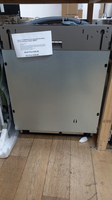 Grade A Hoover HI 3E9E0S-80 Fully Integrated Dishwasher, 13 Place Settings, E Rated- BB6457