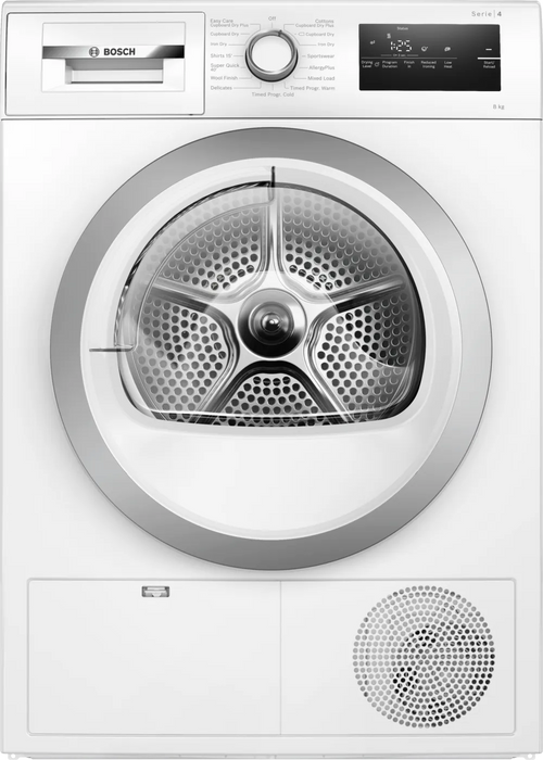 Bosch Series 4 WTN83203GB 8Kg Condenser Tumble Dryer - White - B Rated