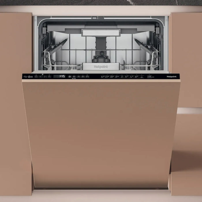 Grade A Hotpoint H7IHP42L 60cm Hydroforce Fully Integrated Dishwasher