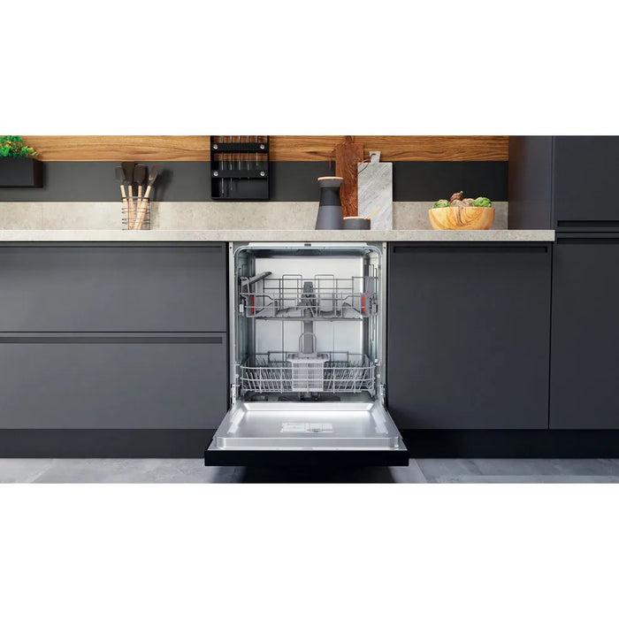 Hotpoint H3B L626 B UK - Black Semi Integrated Dishwasher - E energy