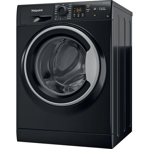 Hotpoint NSWF 946BS UK - Black Freestanding 9KG Washing Machine - 1400 RPM - A energy