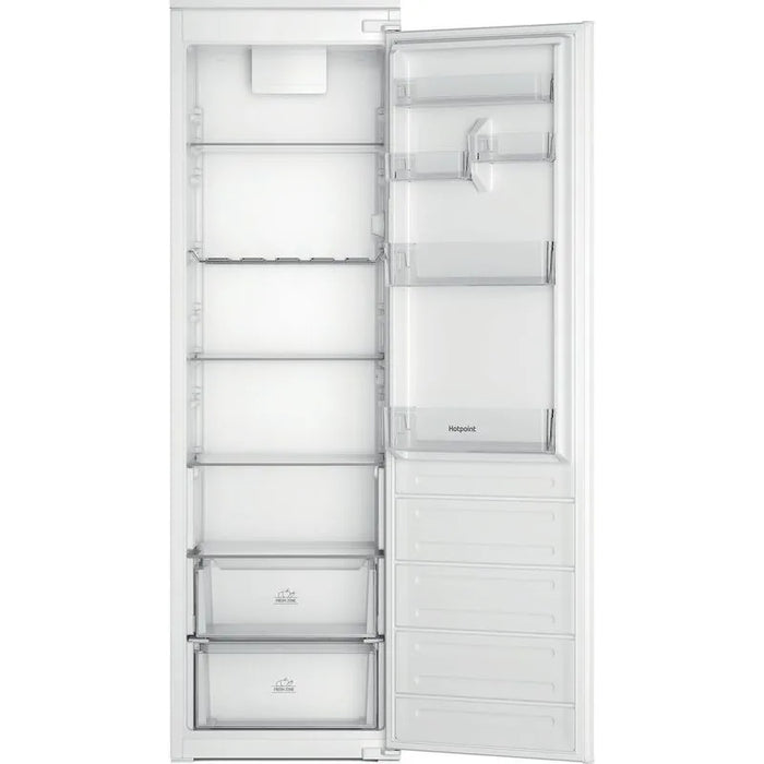 Hotpoint HTSD18A011A1 Integrated Larder Fridge, Sliding Hinge, Stainless Steel, E Rated