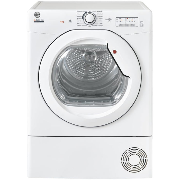 Hoover HLEC8DG-80 Condenser Tumble Dryer, 8kg, White, B Rated