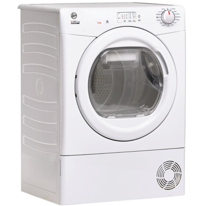 Hoover HLE H8A1LE-80 Heat Pump Tumble Dryer, 8kg, White, A+ Rated
