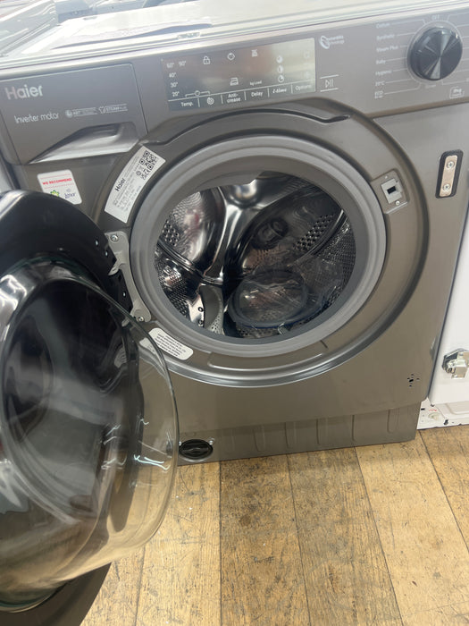Grade A HAIER HWQ90B416FWBR Integrated 9 kg 1600 Spin Washing Machine-BB5057