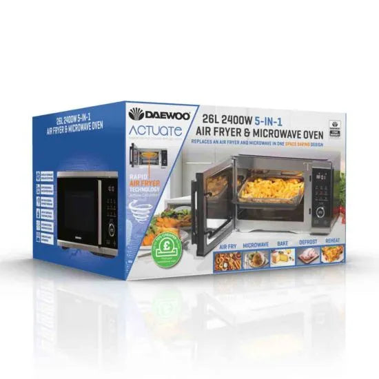 Daewoo SDA2618GE 26L 1500W 2-in-1 Air Fryer & Microwave Oven