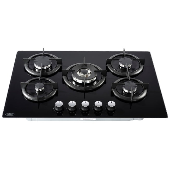 Belling GTG75C Black 75cm 5 Burner Gas Hob