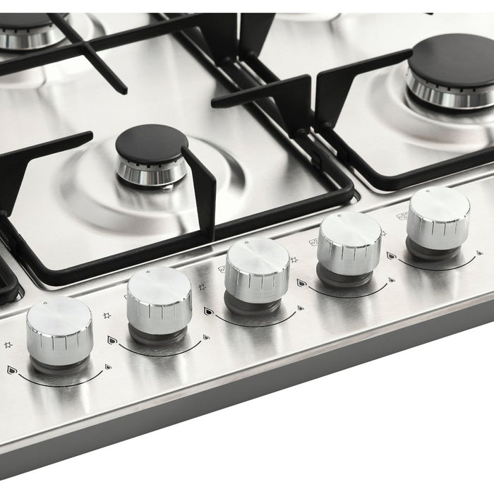 Belling GHU753RI Stainless Steel 75cm 5 Burner Gas Hob