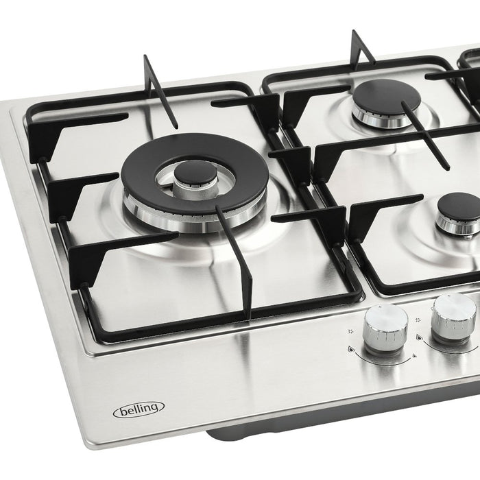 Belling GHU753RI Stainless Steel 75cm 5 Burner Gas Hob