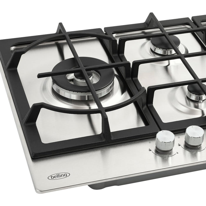 Belling GHU753CI Stainless Steel 75cm 5 Burner Gas Hob