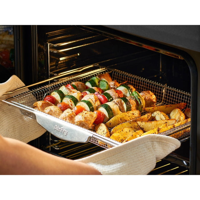 Belling Farmhouse 90DF 90cm Dual Fuel Range Cooker, Black, A Rated (444411820)