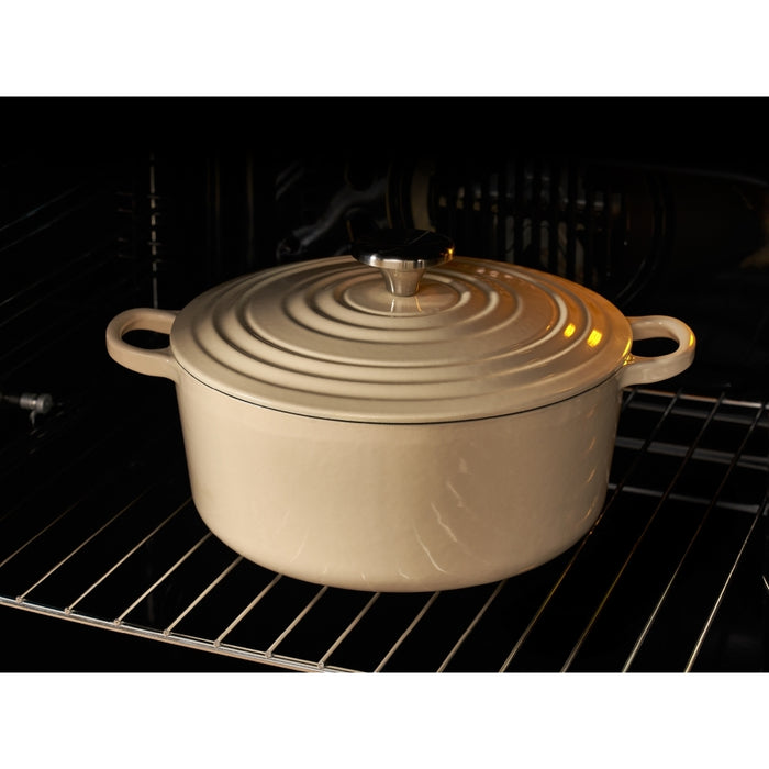 Belling Farmhouse 90DF 90cm Dual Fuel Range Cooker, Black, A Rated (444411820)