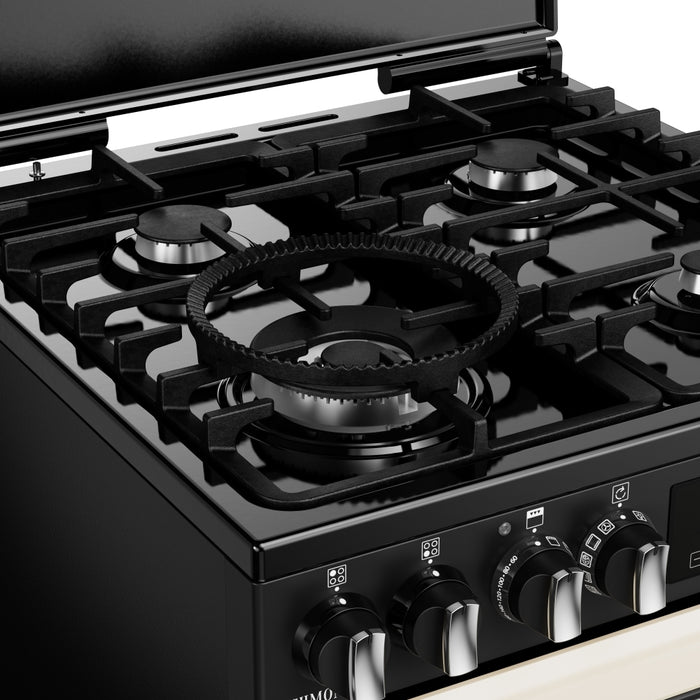 Stoves DX MRA RICH 60DF Dual Fuel Cooker with Double Oven, Cream, A Rated