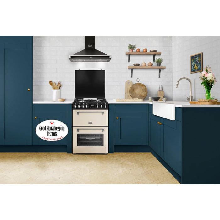 Stoves DX MRA RICH 60DF Dual Fuel Cooker with Double Oven, Cream, A Rated