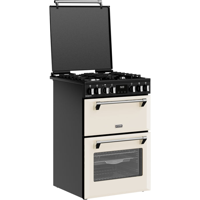 Stoves DX MRA RICH 60DF Dual Fuel Cooker with Double Oven, Cream, A Rated