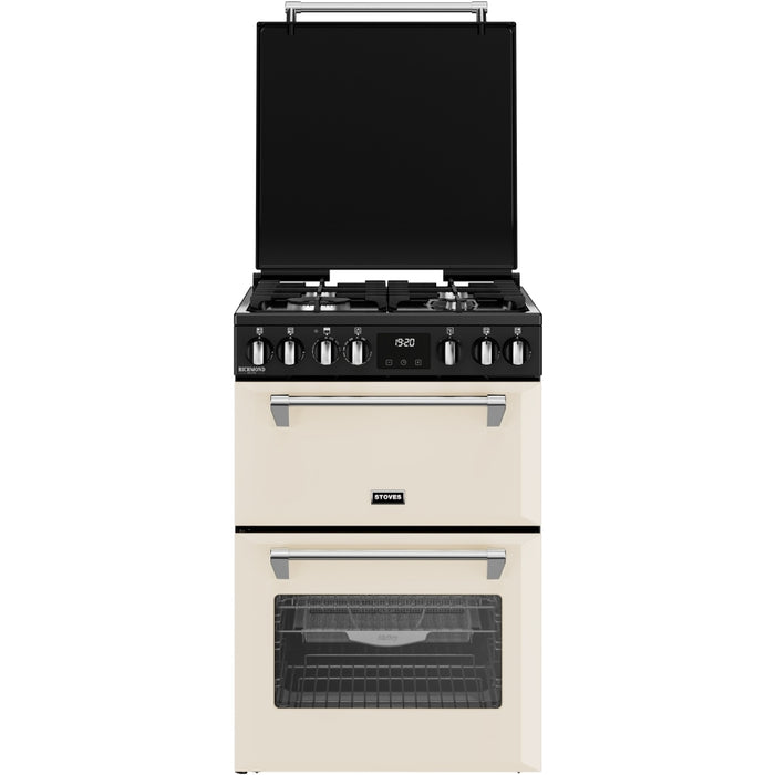 Stoves DX MRA RICH 60DF Dual Fuel Cooker with Double Oven, Cream, A Rated