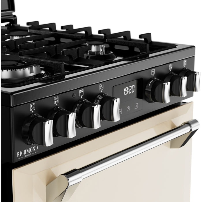 Stoves DX MRA RICH 60DF Dual Fuel Cooker with Double Oven, Cream, A Rated