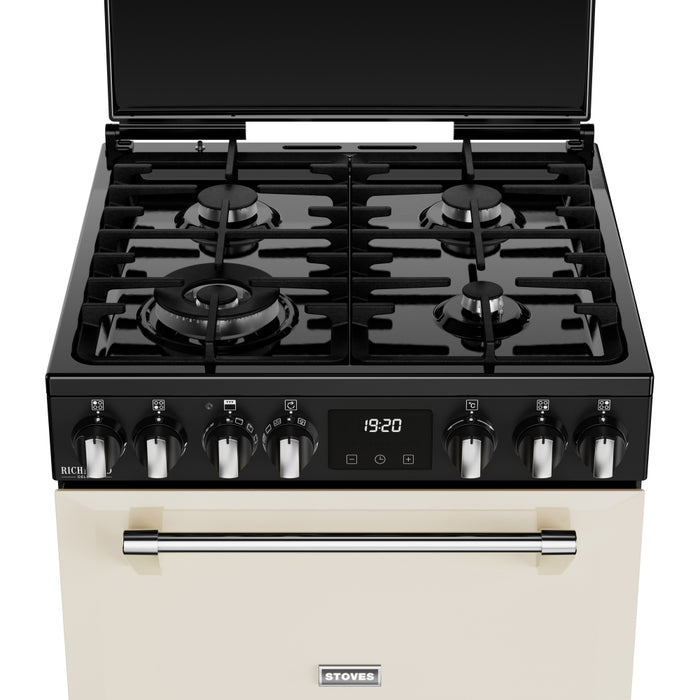 Stoves DX MRA RICH 60DF Dual Fuel Cooker with Double Oven, Cream, A Rated