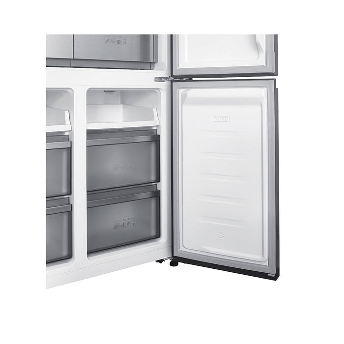 Teknix TMD19091SIBI, 505L Multi Door Fridge Freezer, Dark Inox