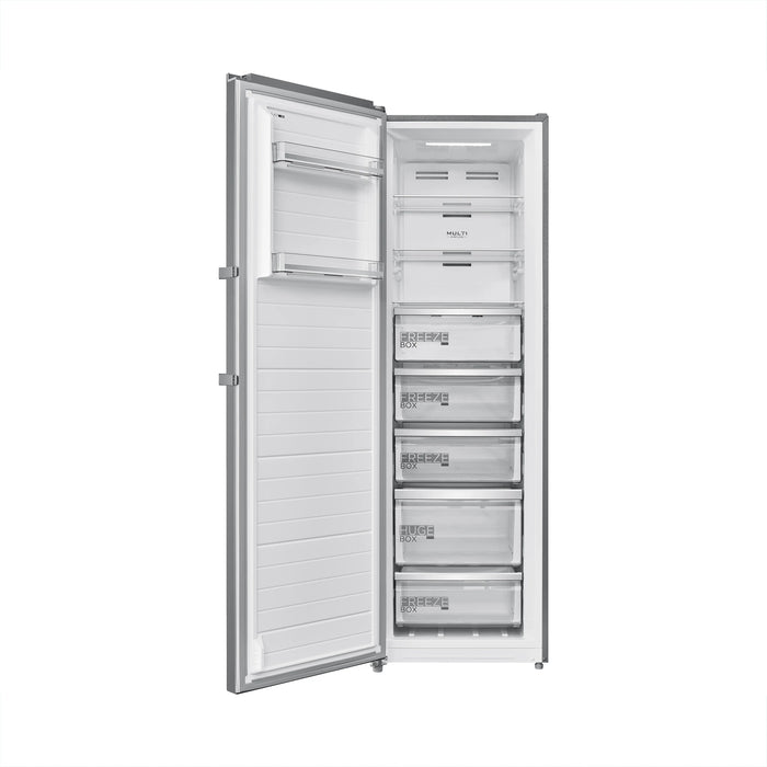 Midea MDRU385MTE46 Upright Freezer E Rated in Inox