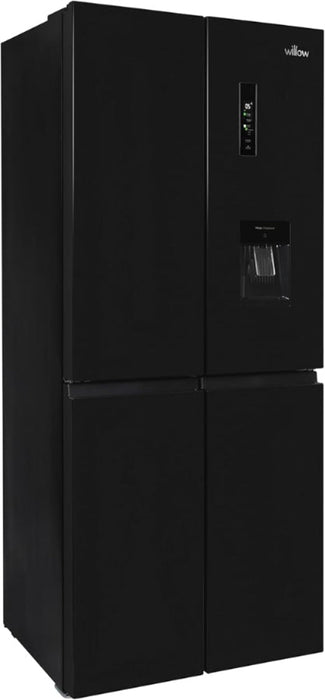 Willow WSBES4MDB 78.3cm Total No Frost American Fridge Freezer - Black