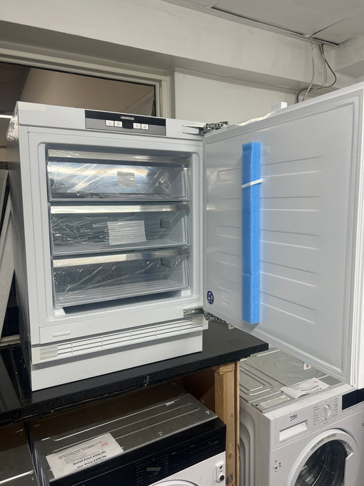 Grade A KENWOOD KIF60W23 Integrated Undercounter Freezer - Fixed Hinge BB5390