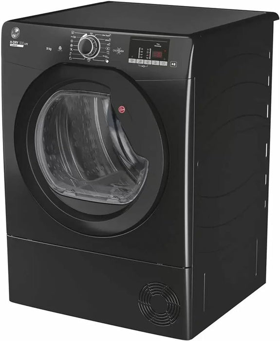 Hoover HLE C9DGB Condenser Tumble Dryer, 9kg, Black, B Rated