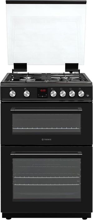 Teknix TKGD60W Double Oven Gas Cooker 60Cm White